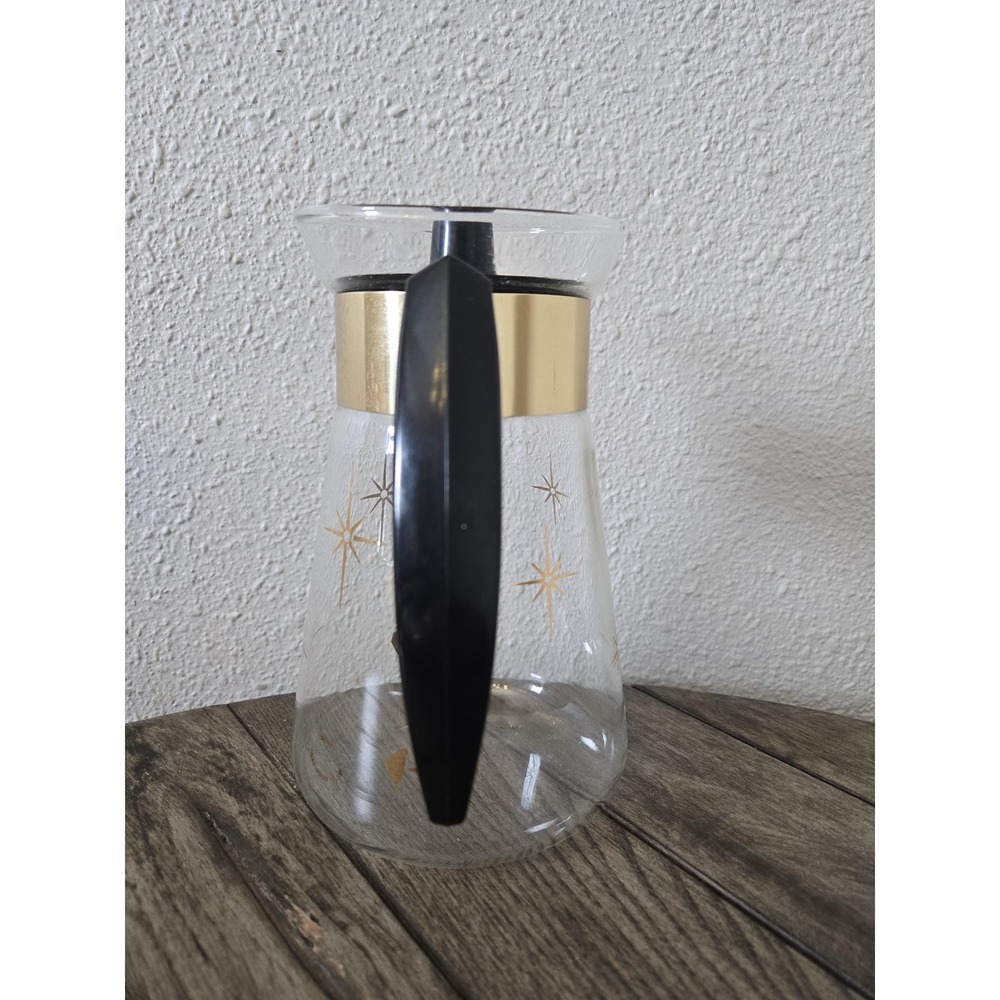 Vintage Corning 1960s Atomic Star Burst 6 Cup Coffee Pot Juice Carafe MCM Retro - Picture 8 of 11